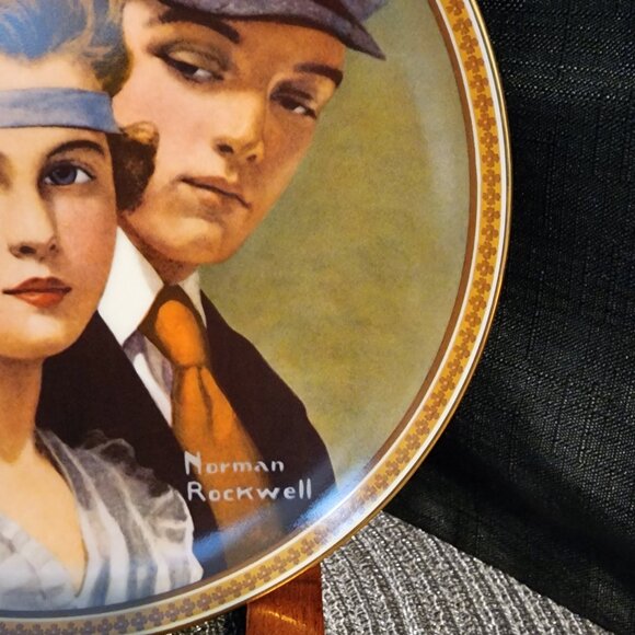 Meeting On the Path - Norman Rockwell Collectable Plate VTG - Picture 3 of 8